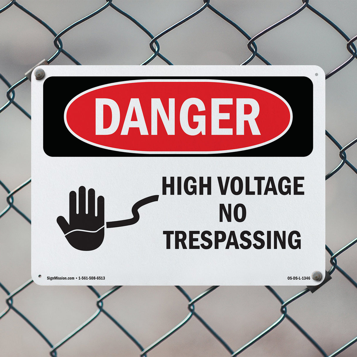 High Voltage No Trespassing