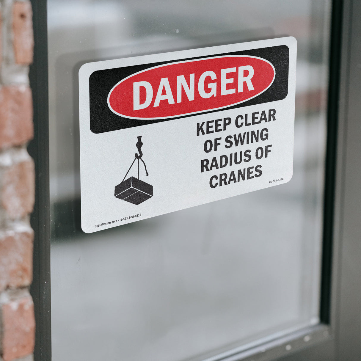 Keep Clear Of Swing Radius Of Cranes