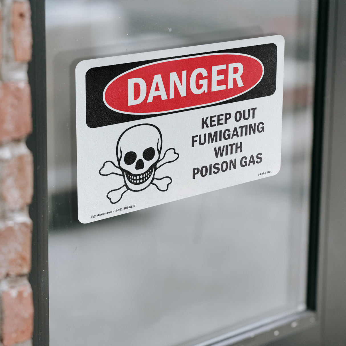 Keep Out Fumigating With Poison Gas