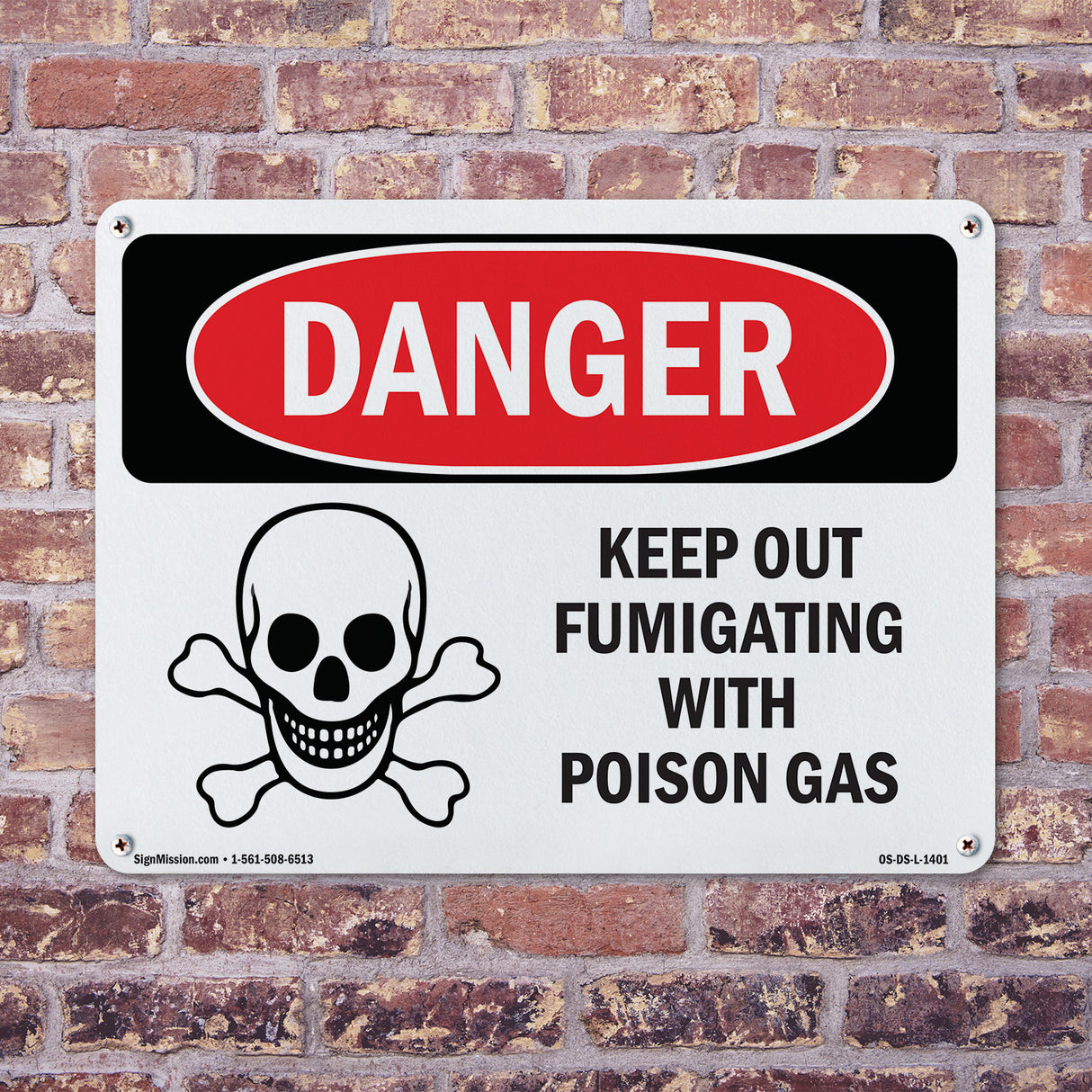 Keep Out Fumigating With Poison Gas