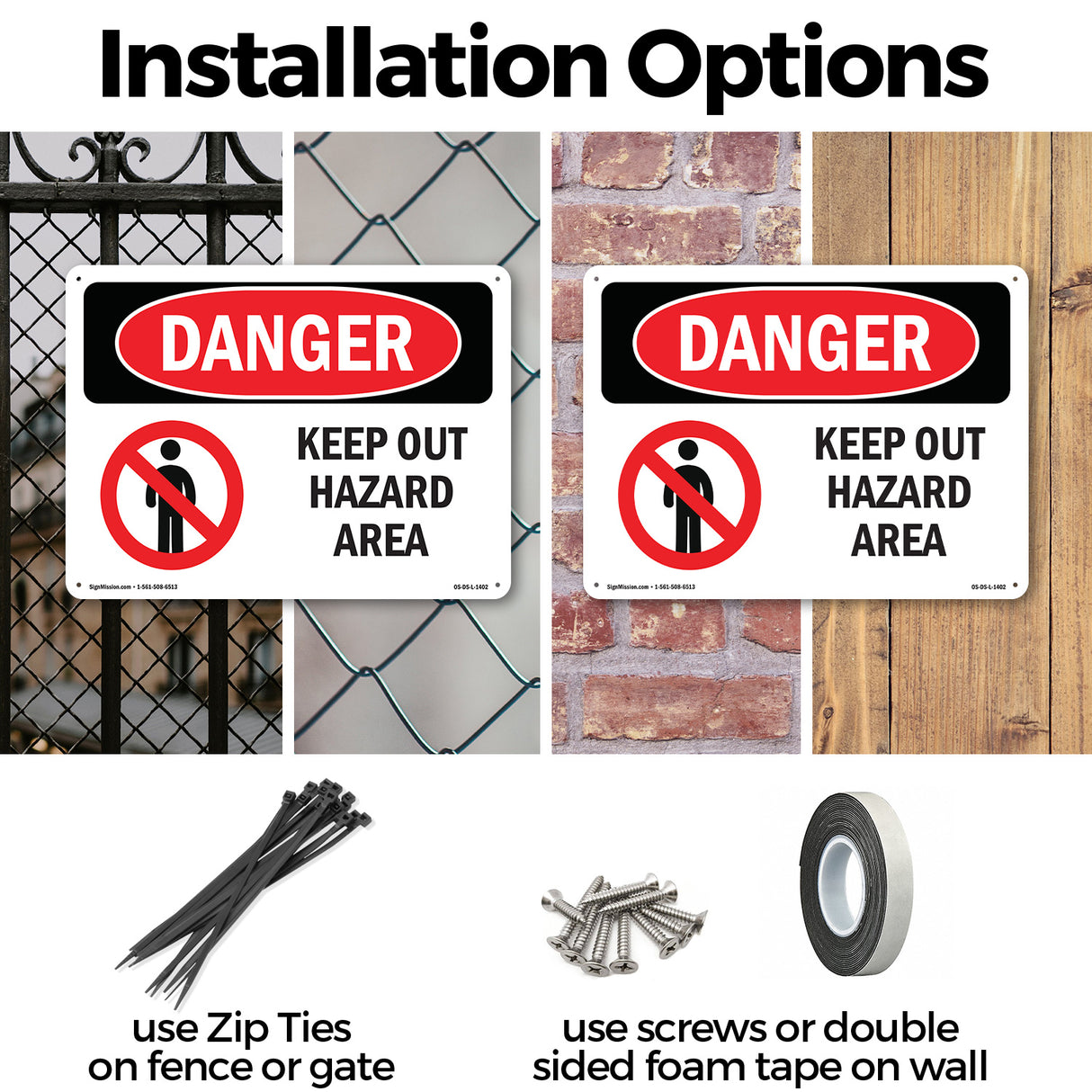 Keep Out Hazard Area