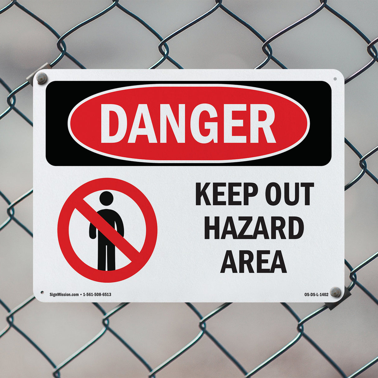 Keep Out Hazard Area
