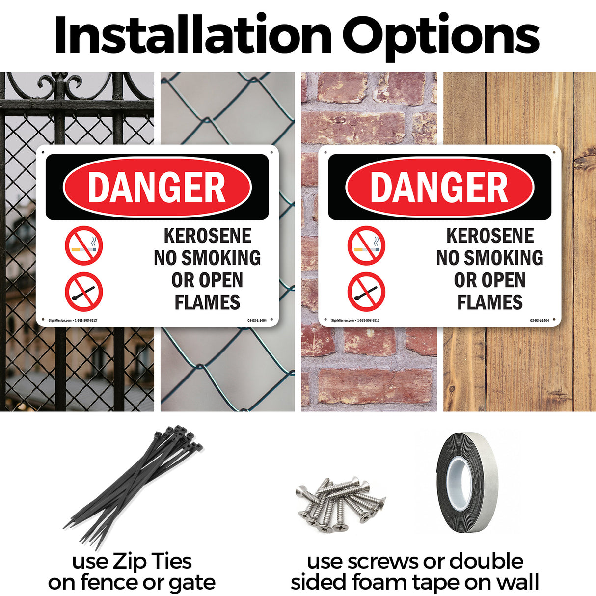 Kerosene No Smoking Or Open Flames