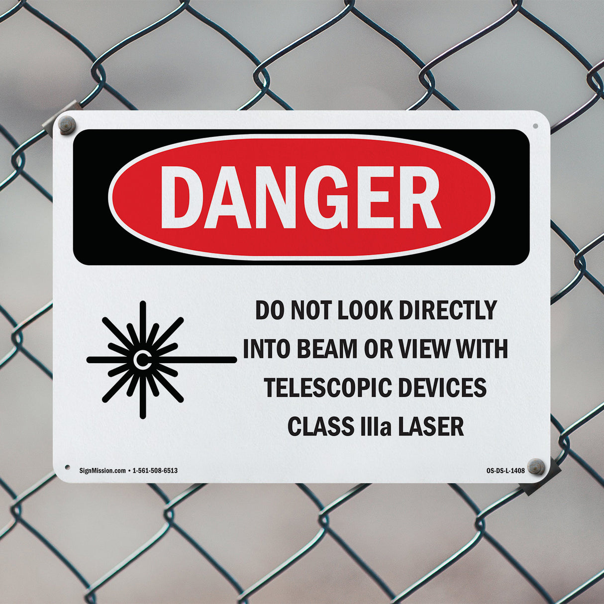 Do Not Look Directly Into Class IIIb Laser