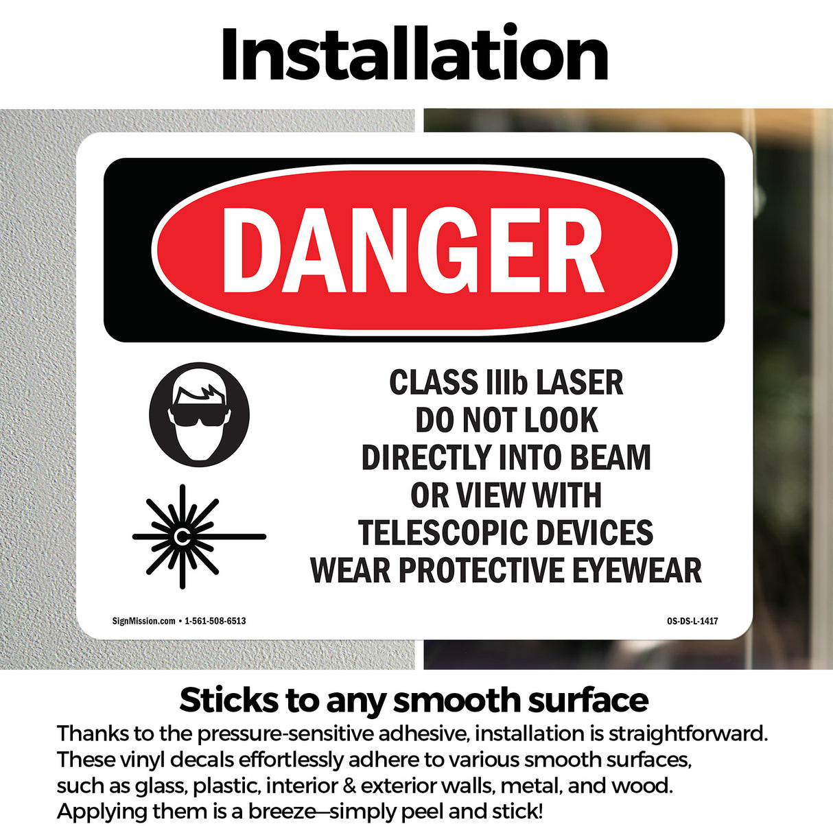 Class IIIb Laser Do Not Look Into Beam