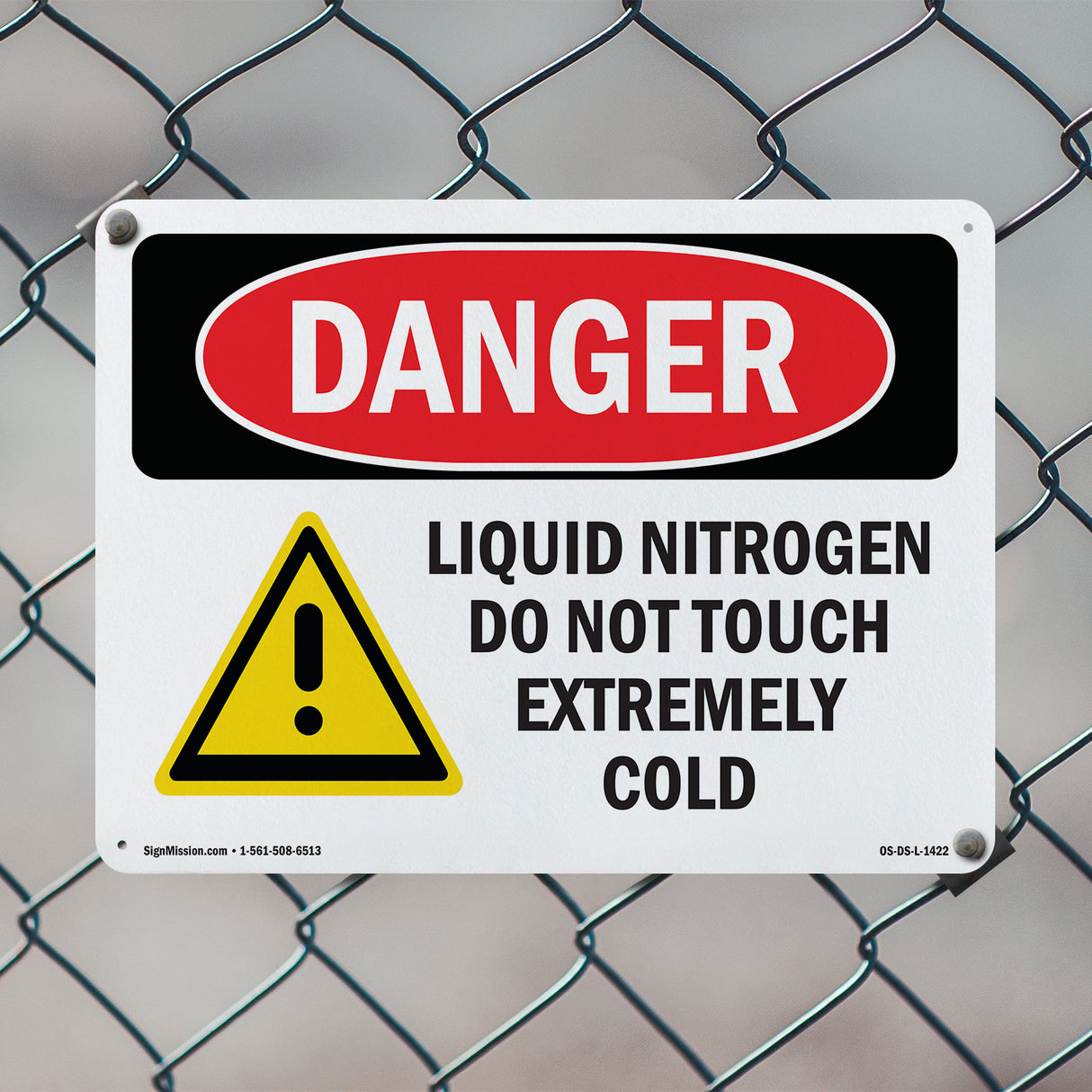 Liquid Nitrogen Do Not Touch Extremely Cold