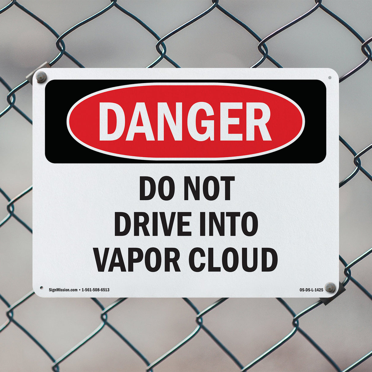 Do Not Drive Into Vapor Cloud