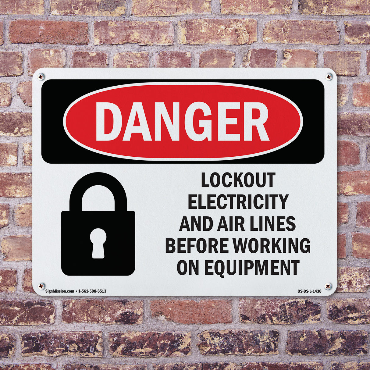Lockout Electricity Air Lines Before Working