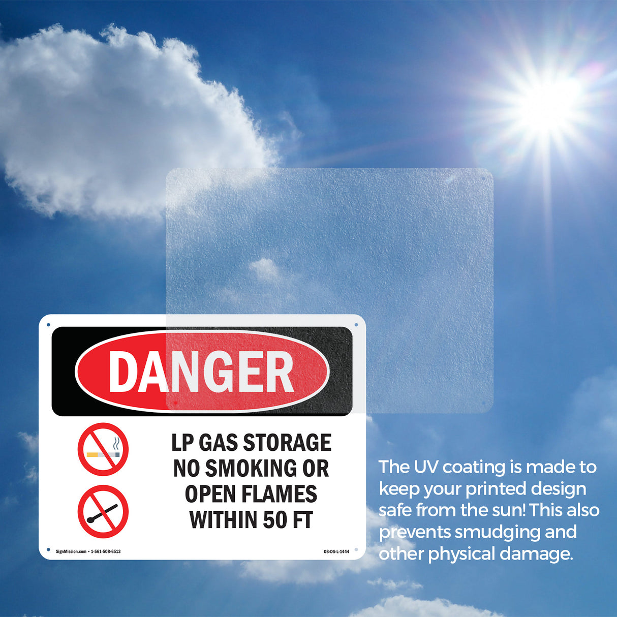 LP Gas Storage No Smoking Open Flames 50 Ft