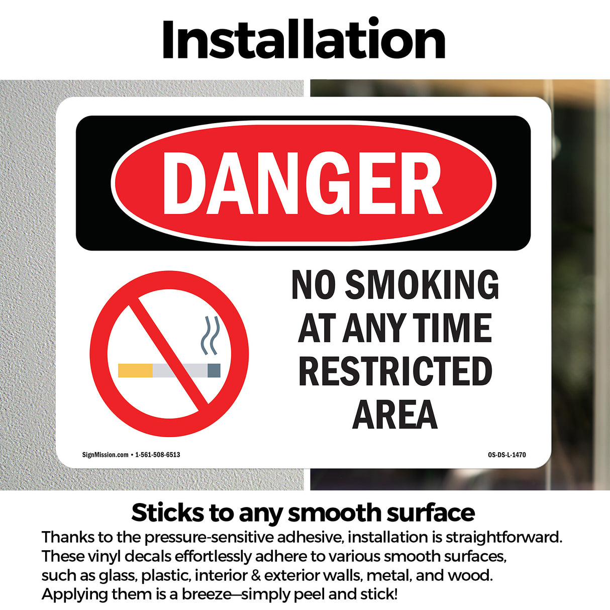 No Smoking At Any Time Restricted Area