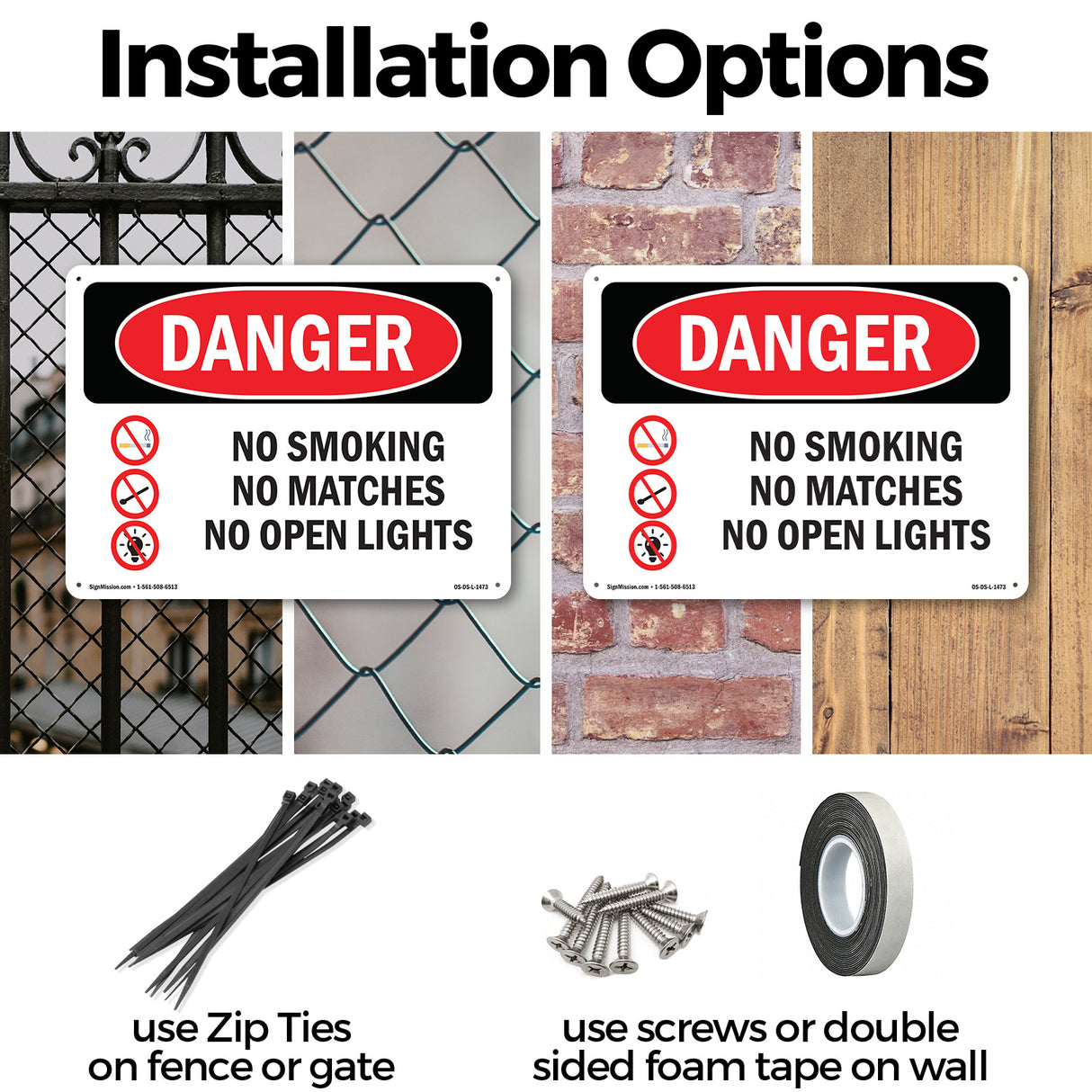 No Smoking No Matches No Open Lights