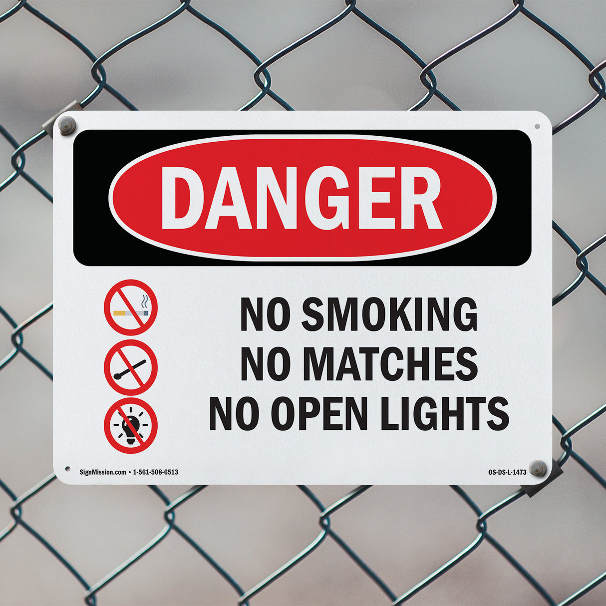 No Smoking No Matches No Open Lights