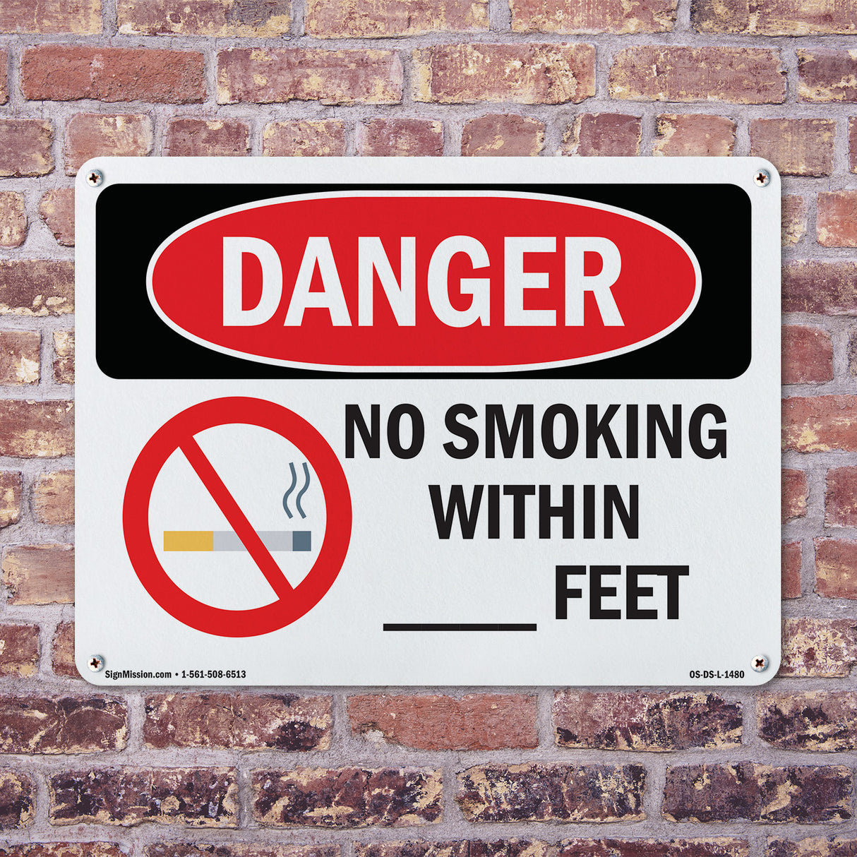 Custom No Smoking Within - Feet
