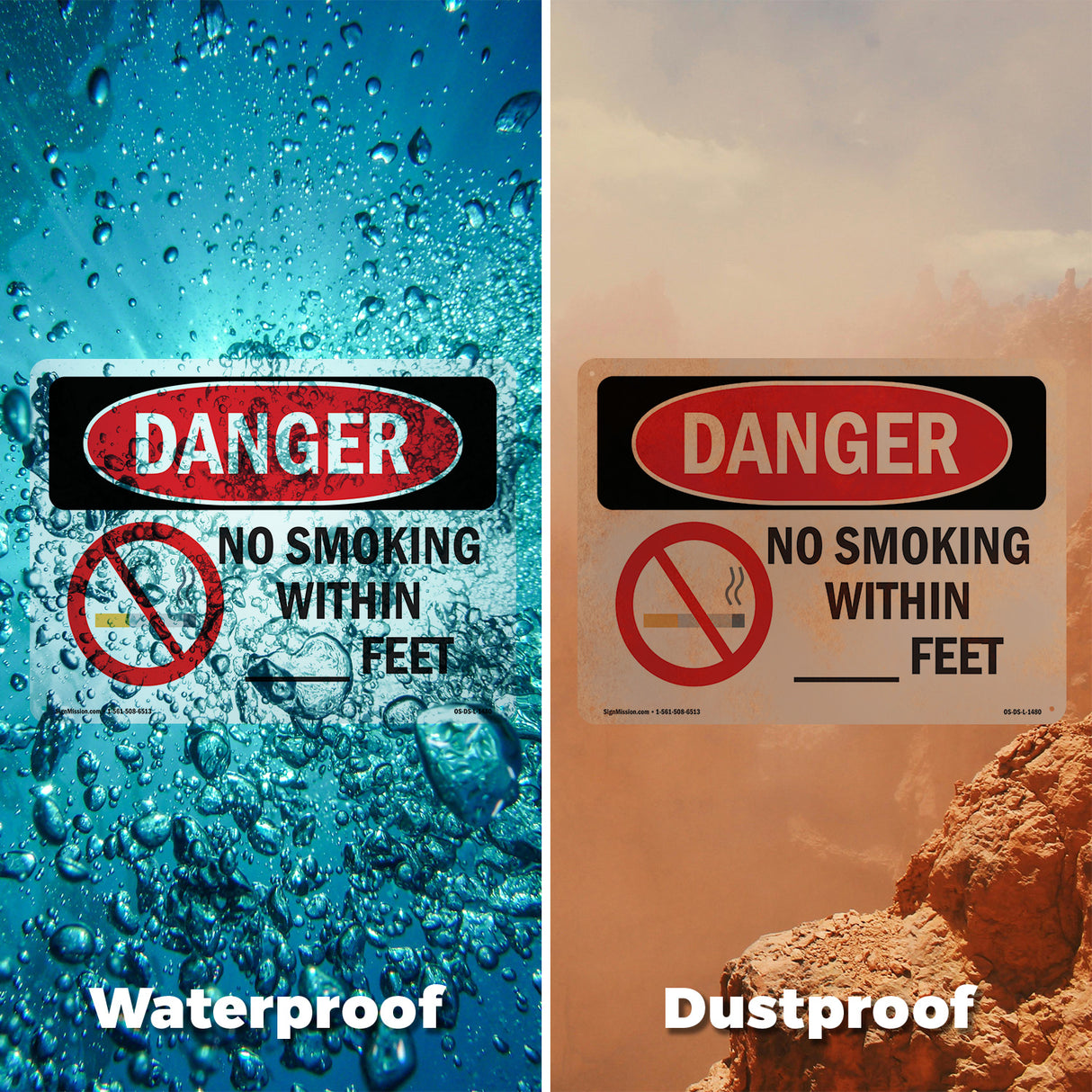 Custom No Smoking Within - Feet