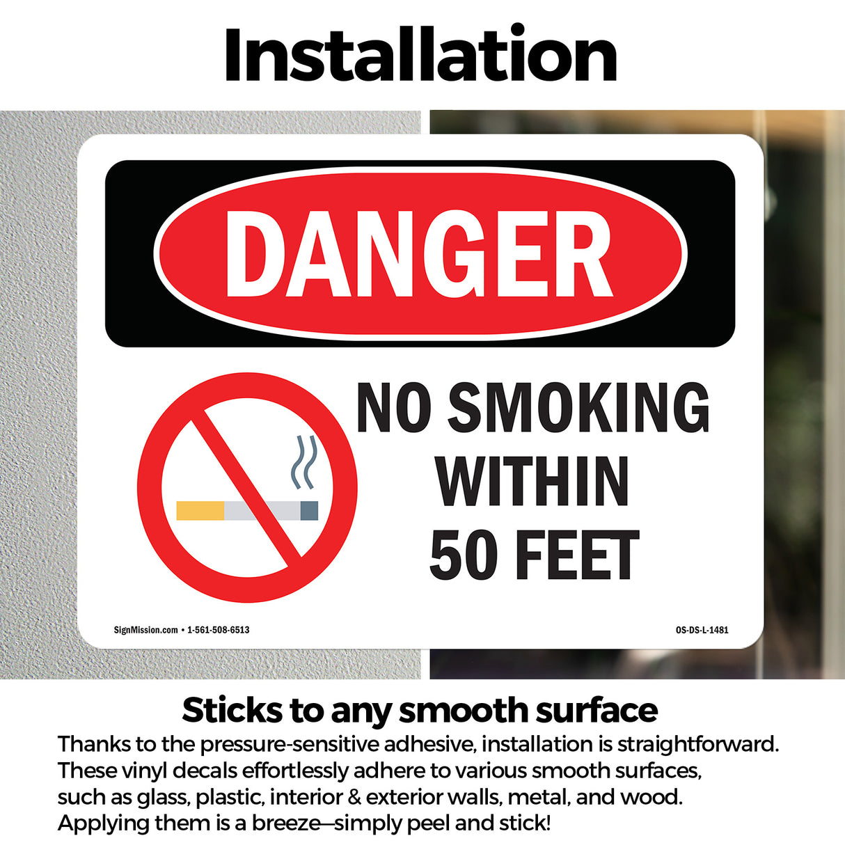 No Smoking Within 50 Feet