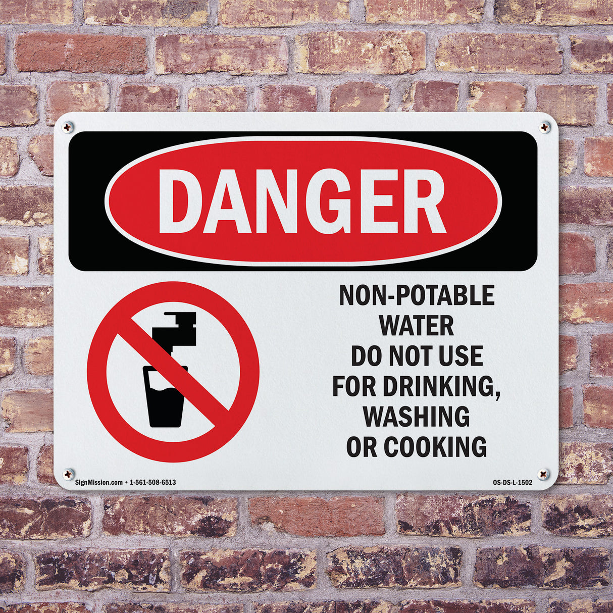 Non-Potable Water Do Not Use For Drinking