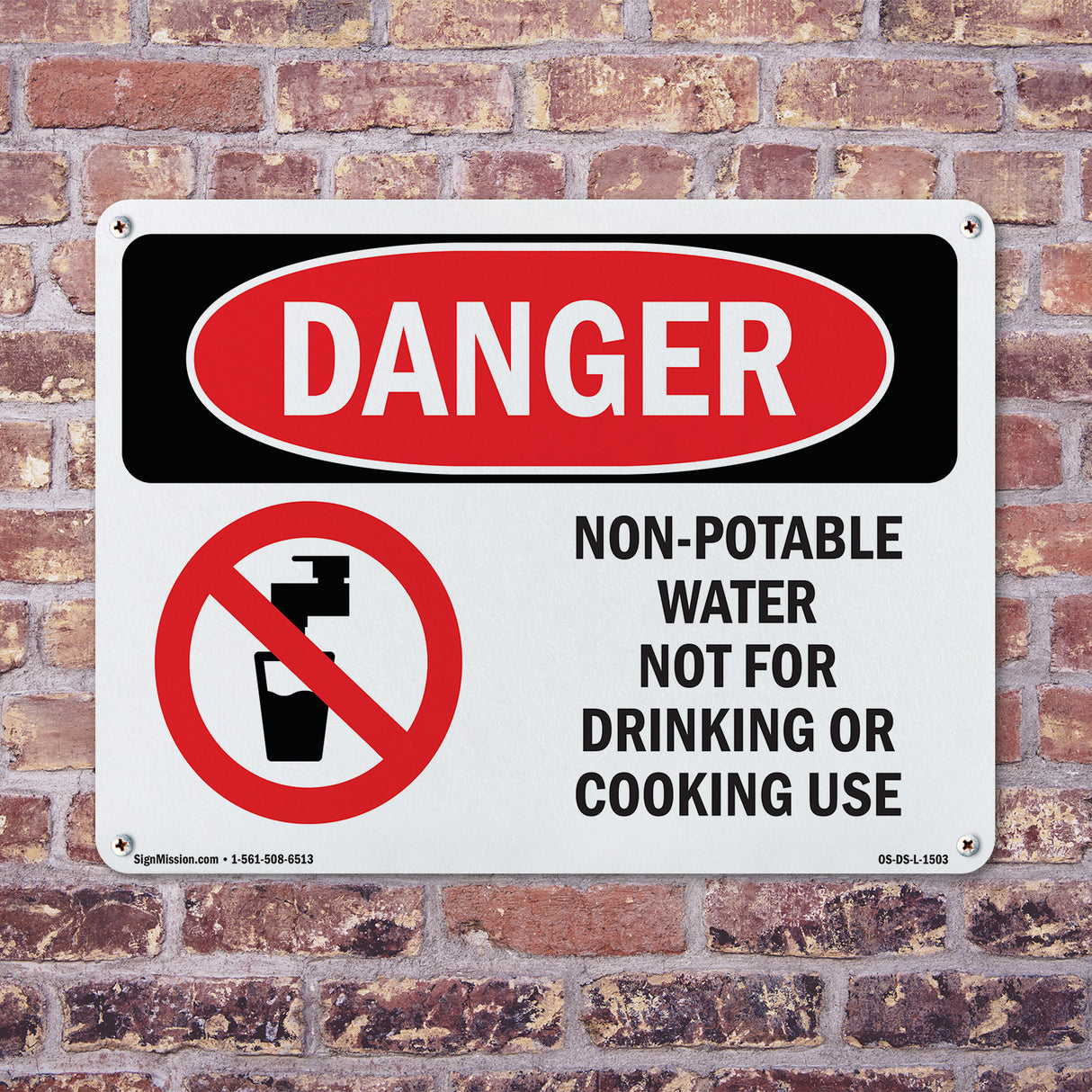 Non-Potable Water Not For Drinking Cooking
