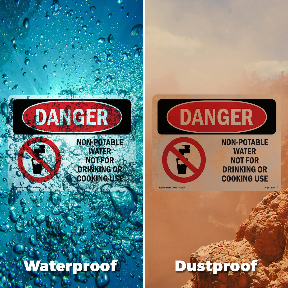 Non-Potable Water Not For Drinking Cooking