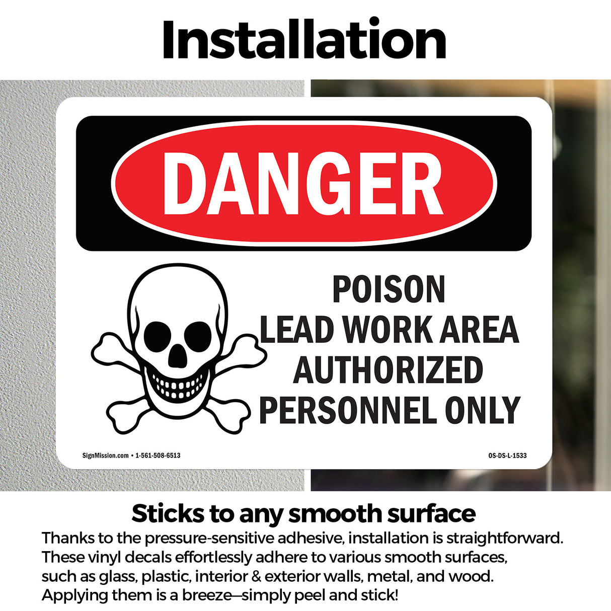 Poison Lead Work Area Authorized Only