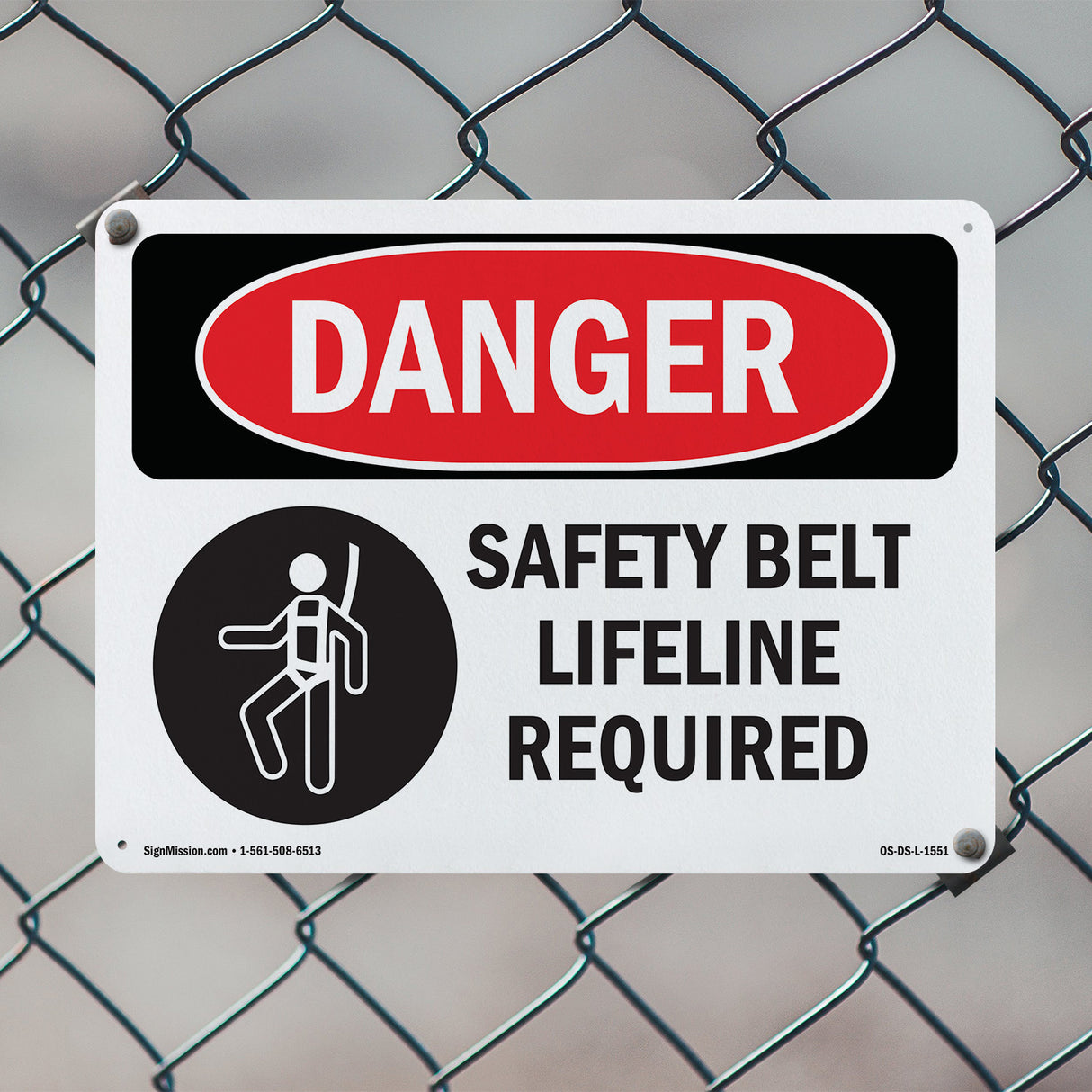 Safety Belt And Lifeline Required Symbol