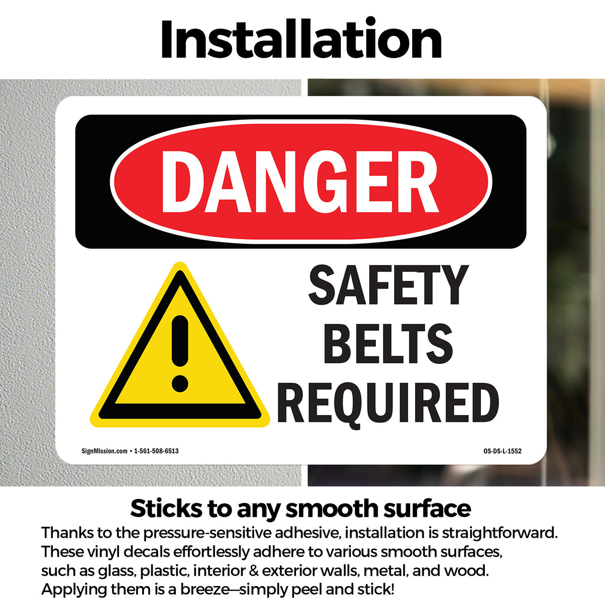 Safety Belts Required
