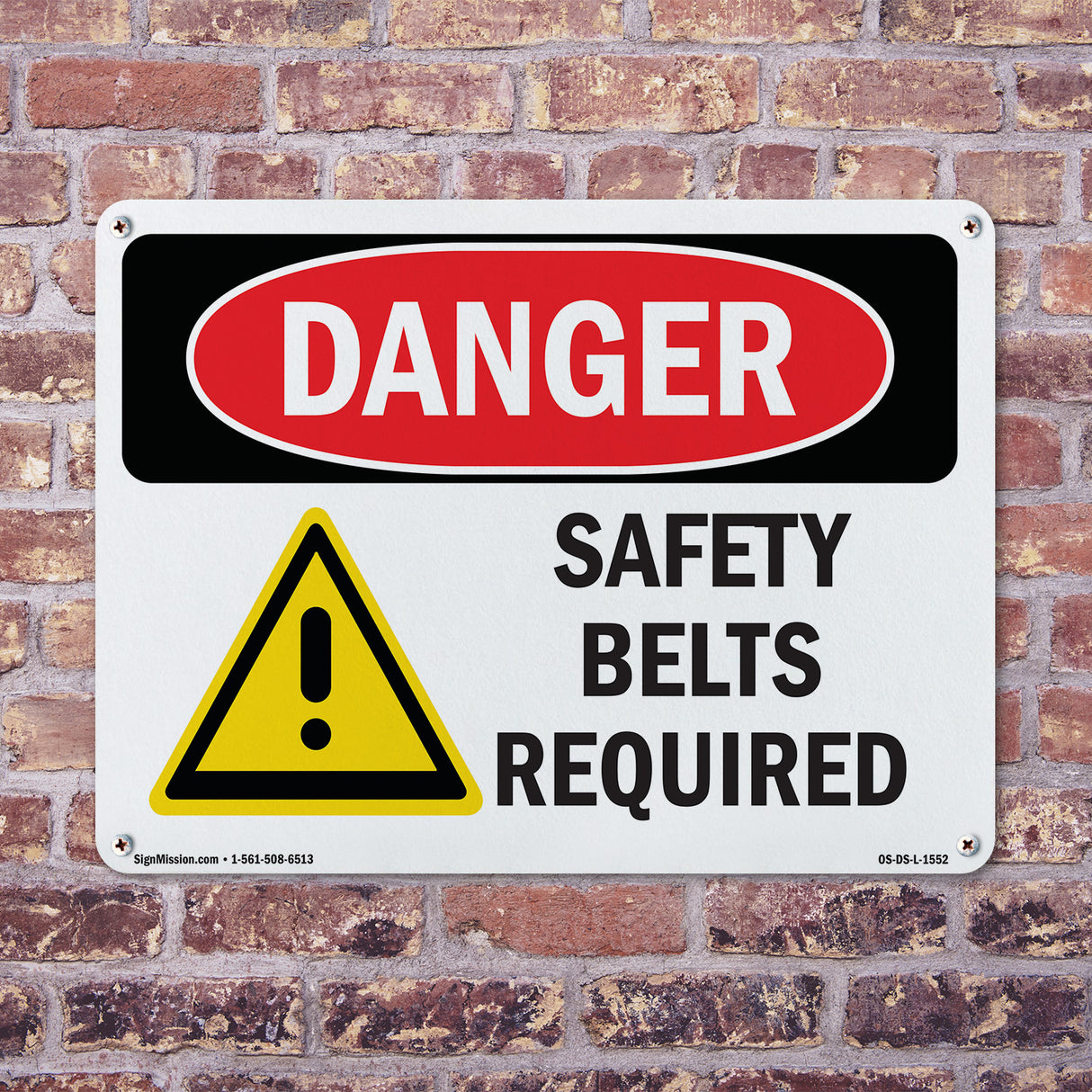 Safety Belts Required
