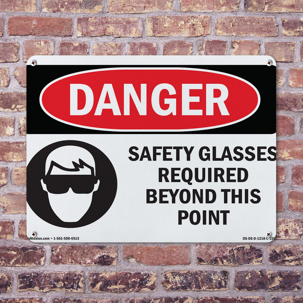 Safety Glasses Required Beyond This Point