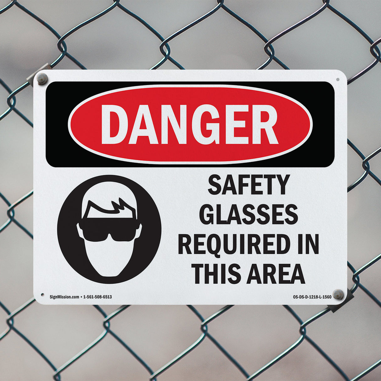 Safety Glasses Required In This Area
