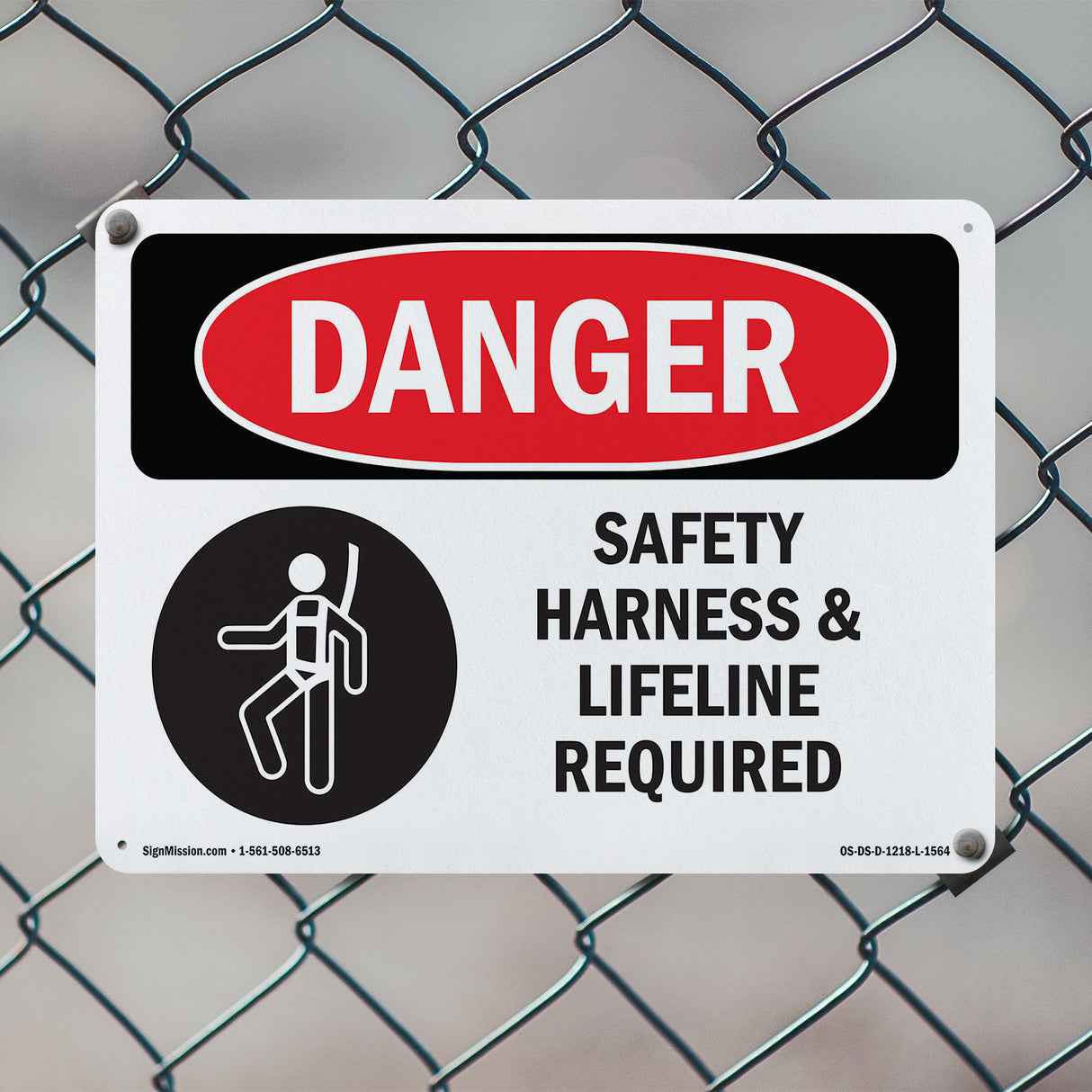 Safety Harness And Lifeline Required