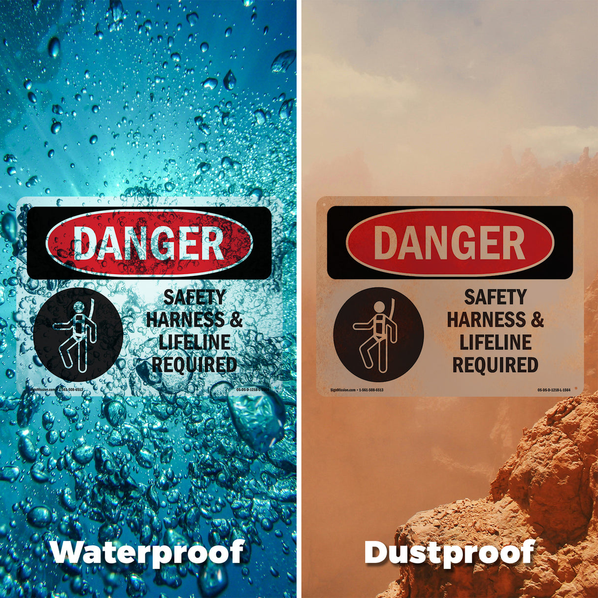 Safety Harness And Lifeline Required