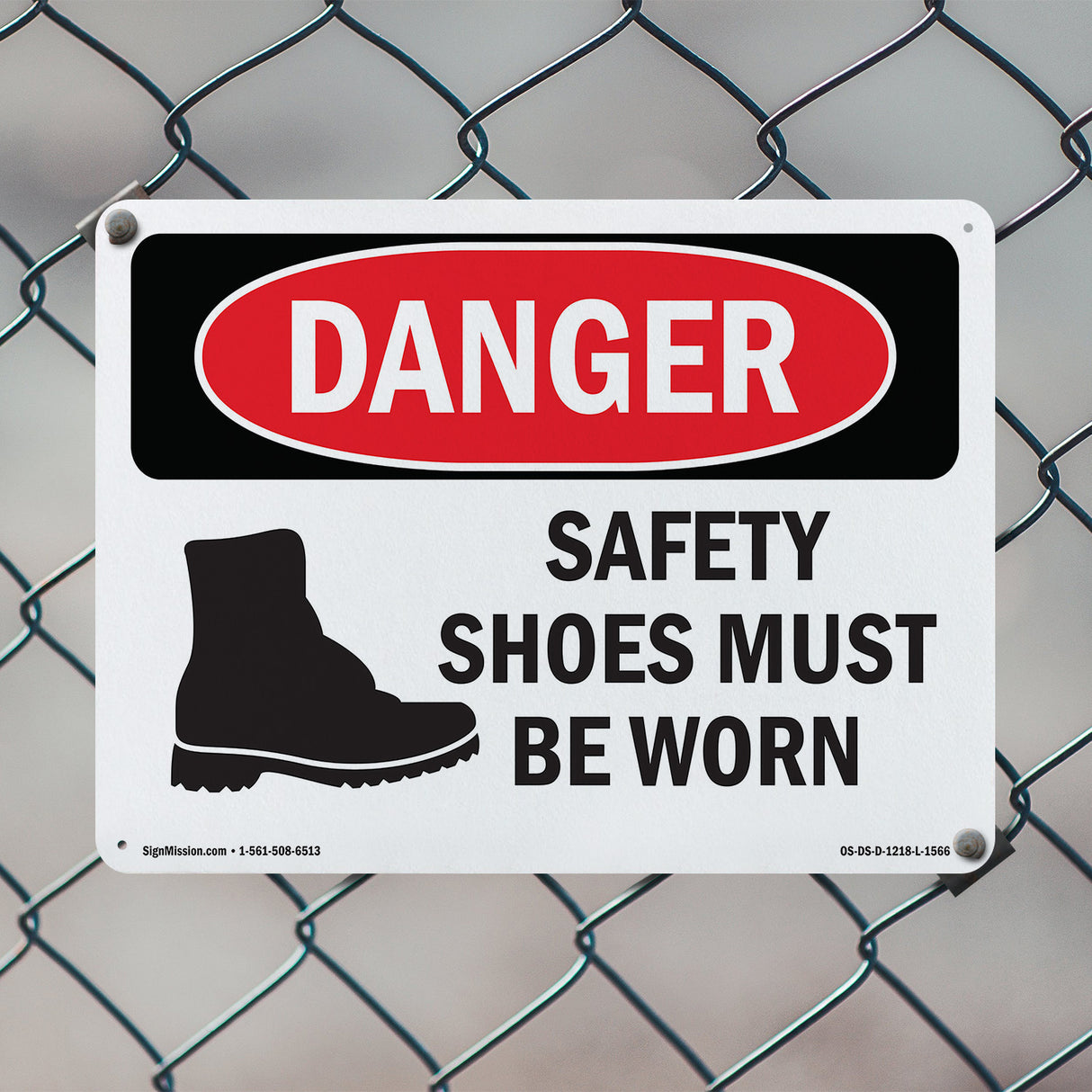 Safety Shoes Must Be Worn