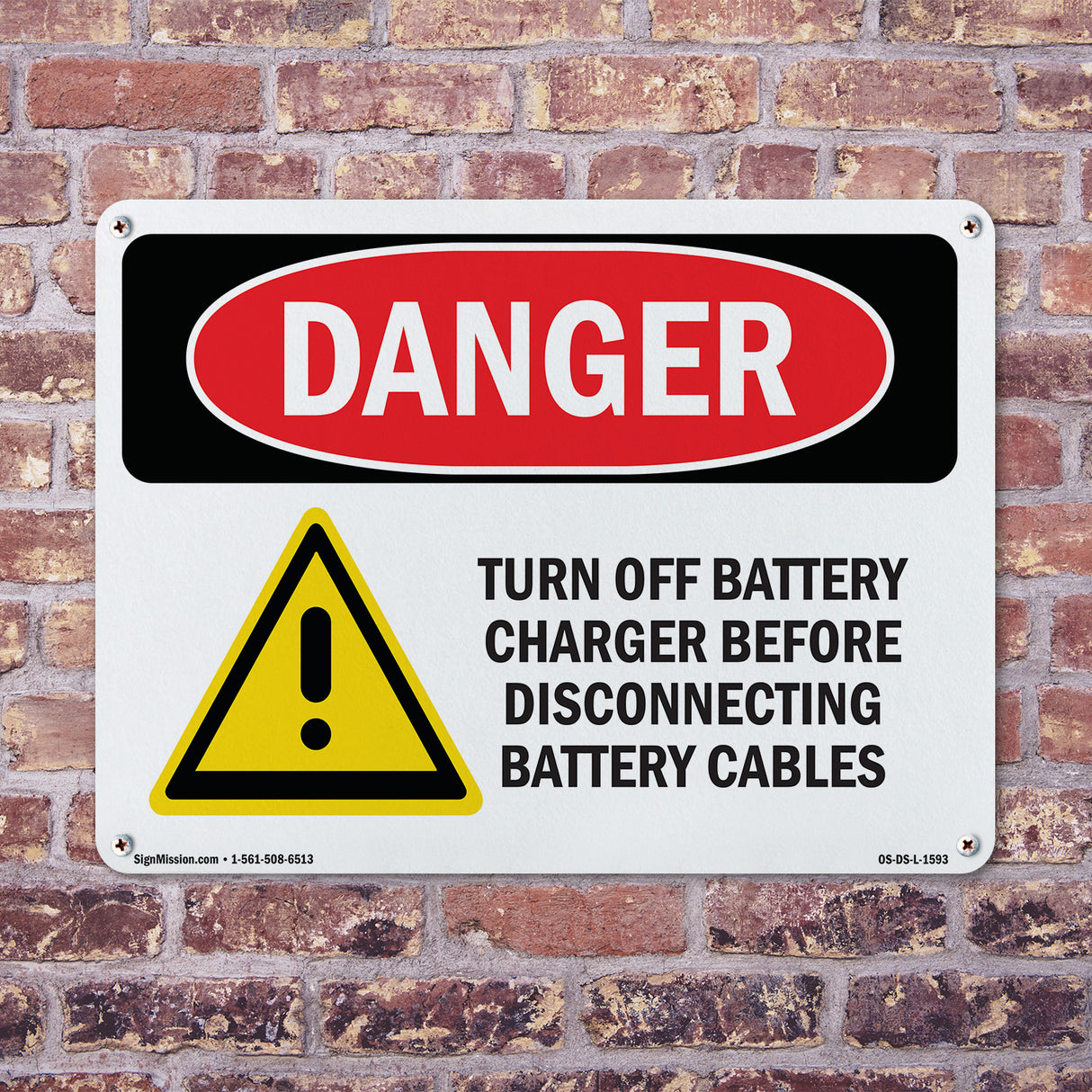 Turn Off Charger Before Disconnecting Cables