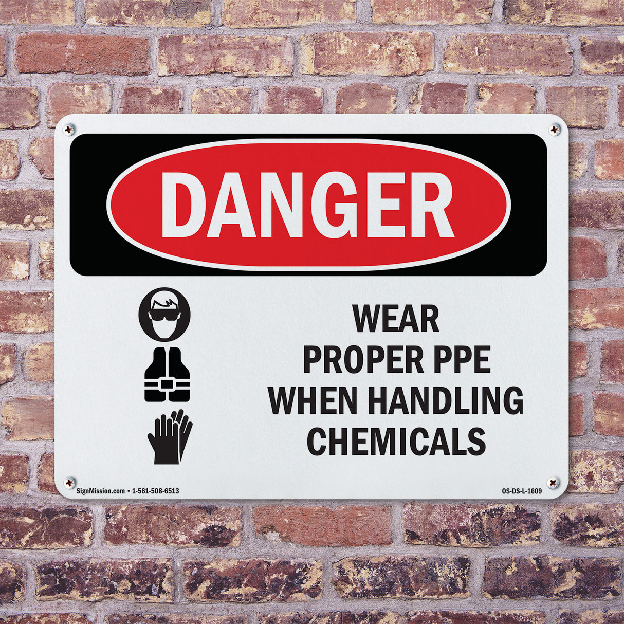 Wear Proper PPE When Handling Chemicals