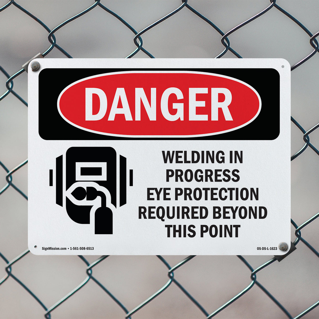Welding In Progress Eye Protection Required