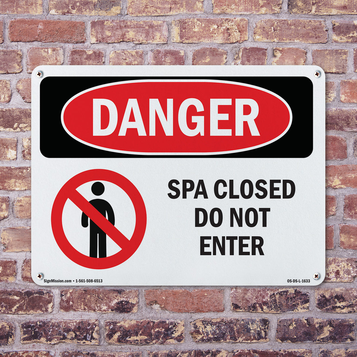Spa Closed Do Not Enter