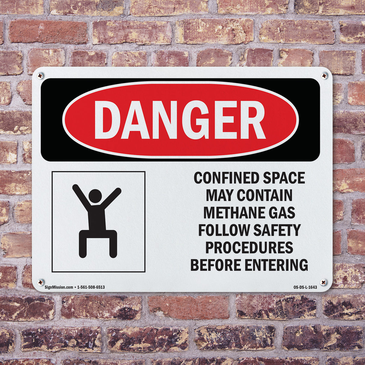 Confined Space May Contain Methane Gas