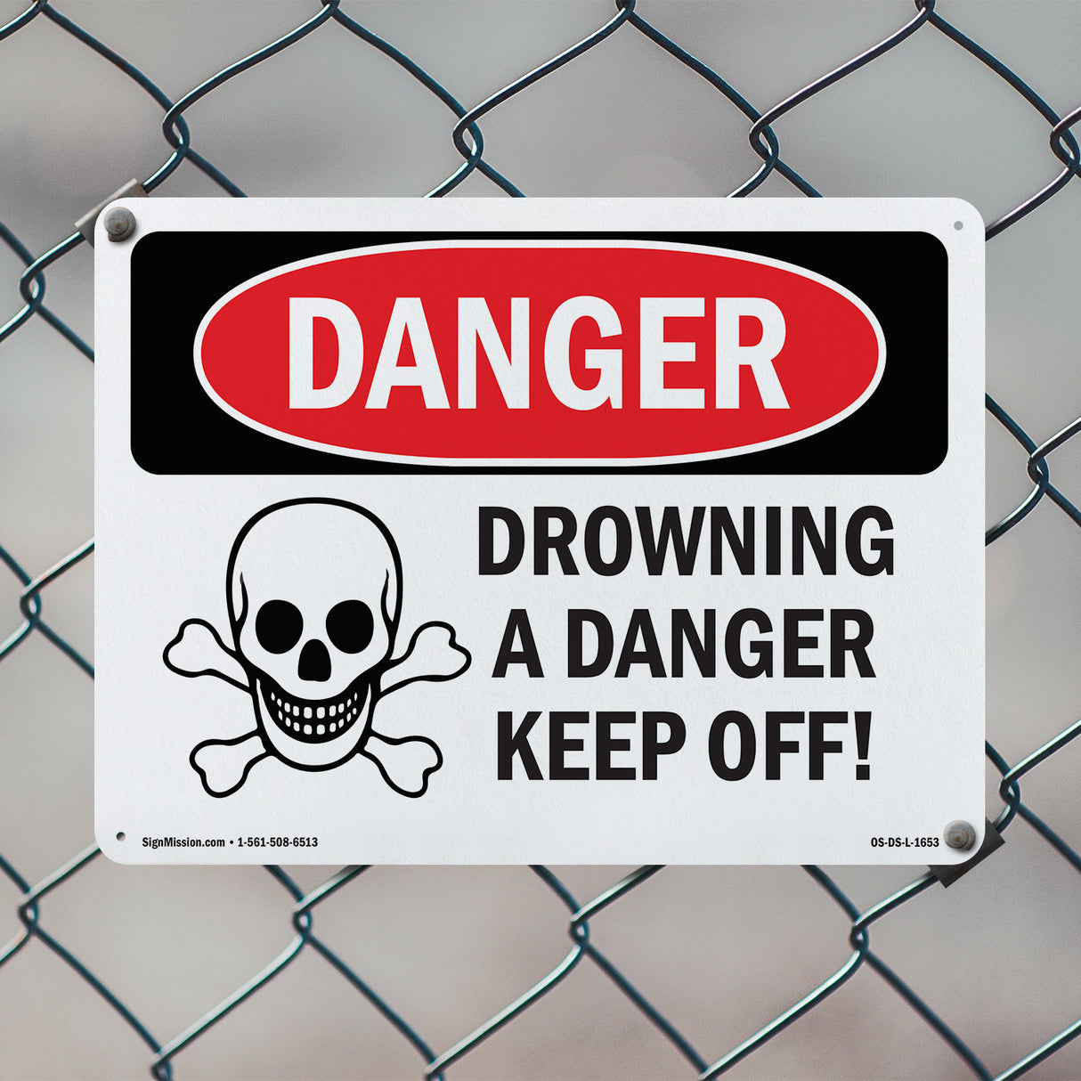 Drowning Danger Keep Off