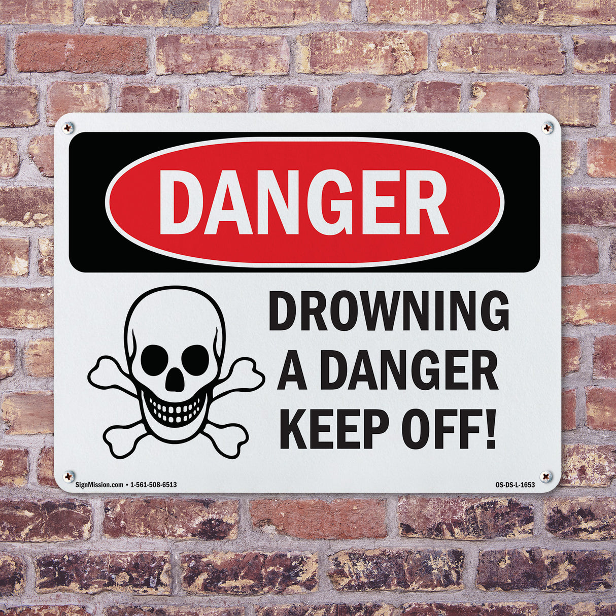 Drowning Danger Keep Off