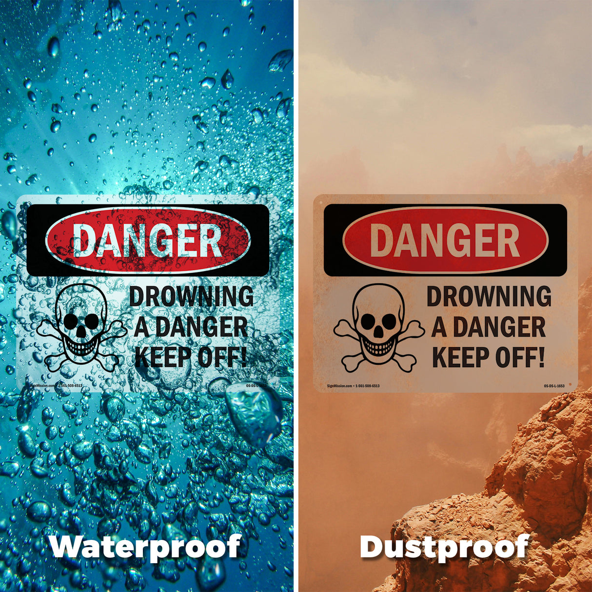 Drowning Danger Keep Off