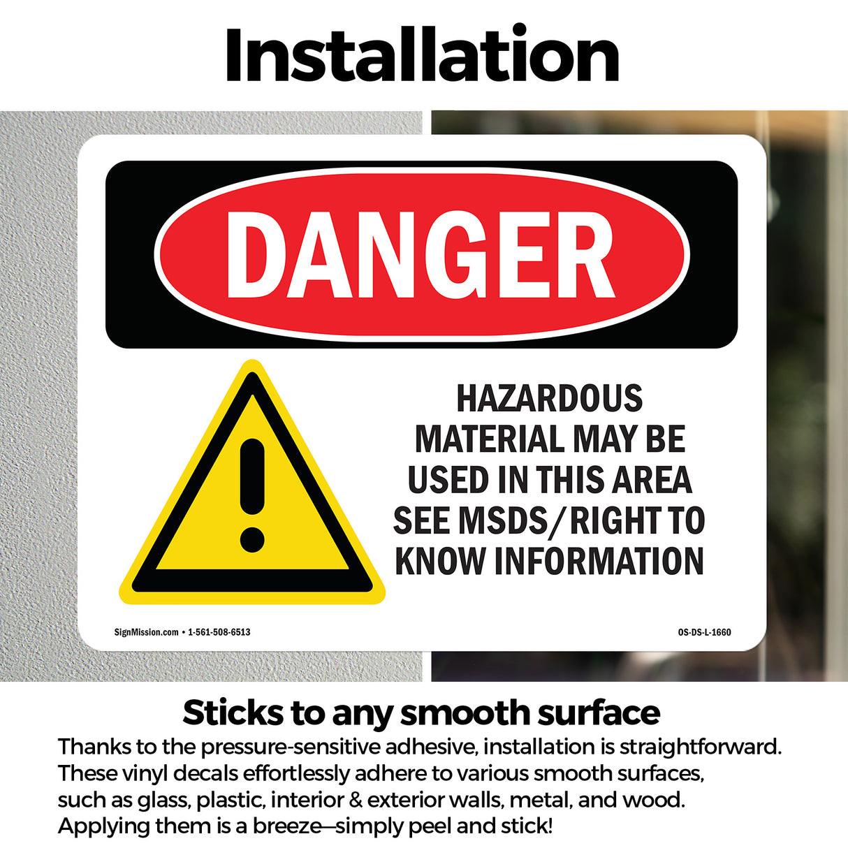 Hazardous Material May Be Used In This Area