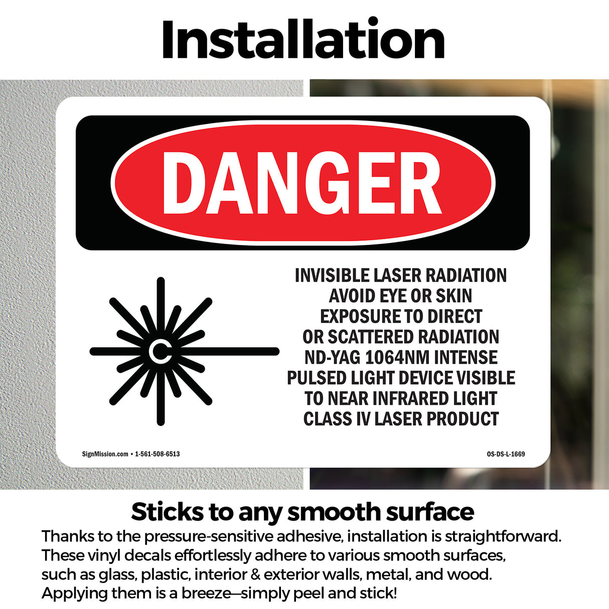 Invisible Laser Radiation Avoid Eye Exposure