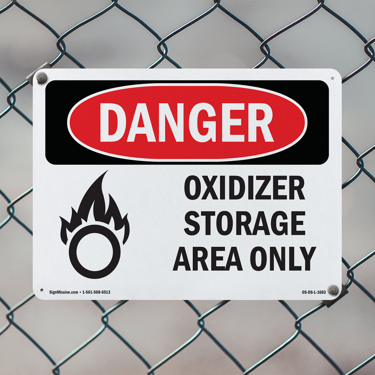 Oxidizer Storage Area Only