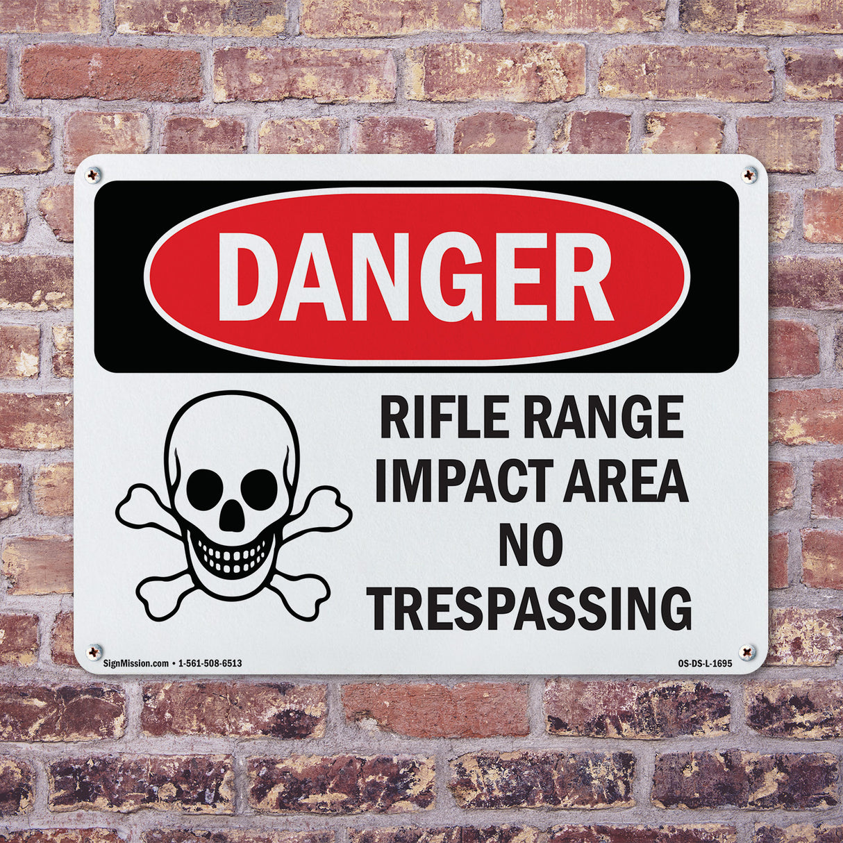 Rifle Range Impact Area No Trespassing