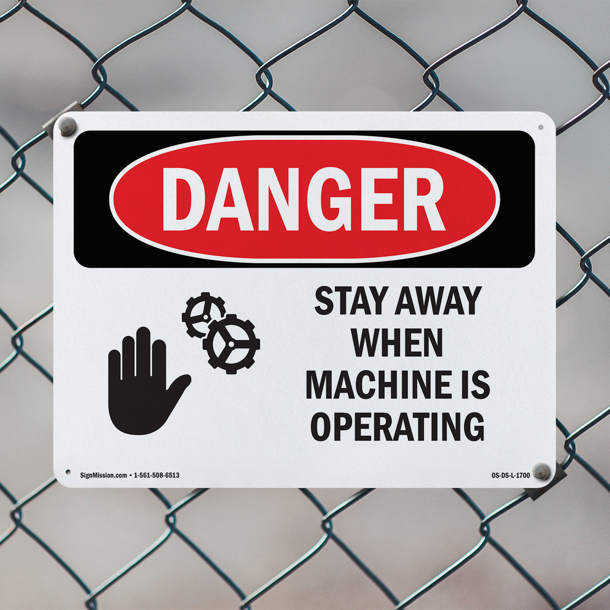 Stay Away When Machine Is Operating