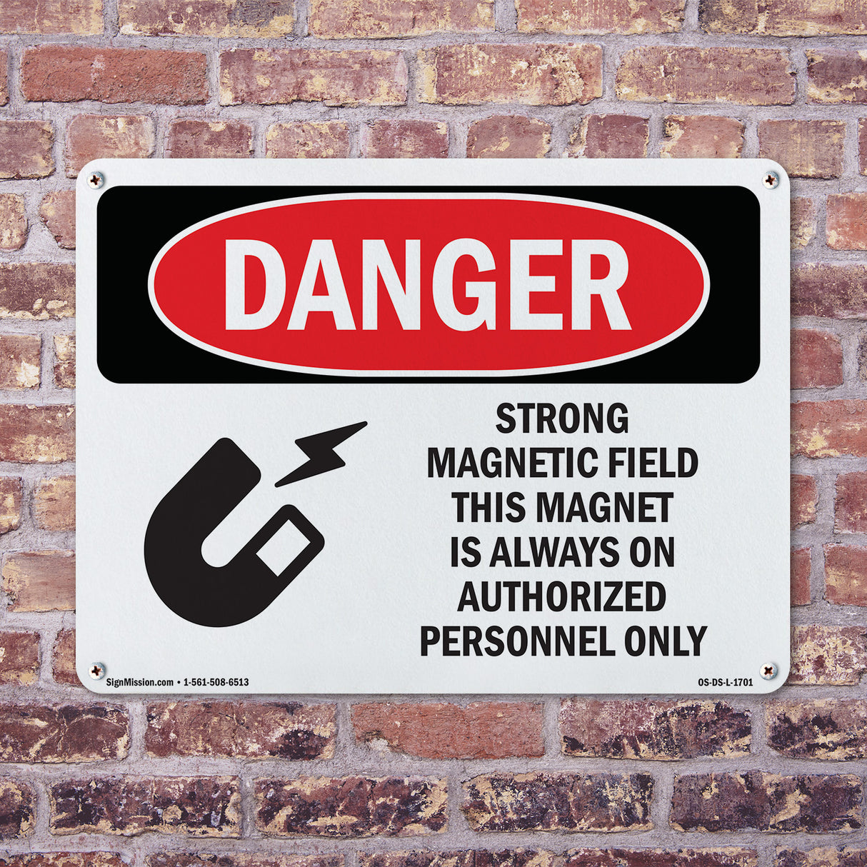 Strong Magnetic Field Magnet Is On