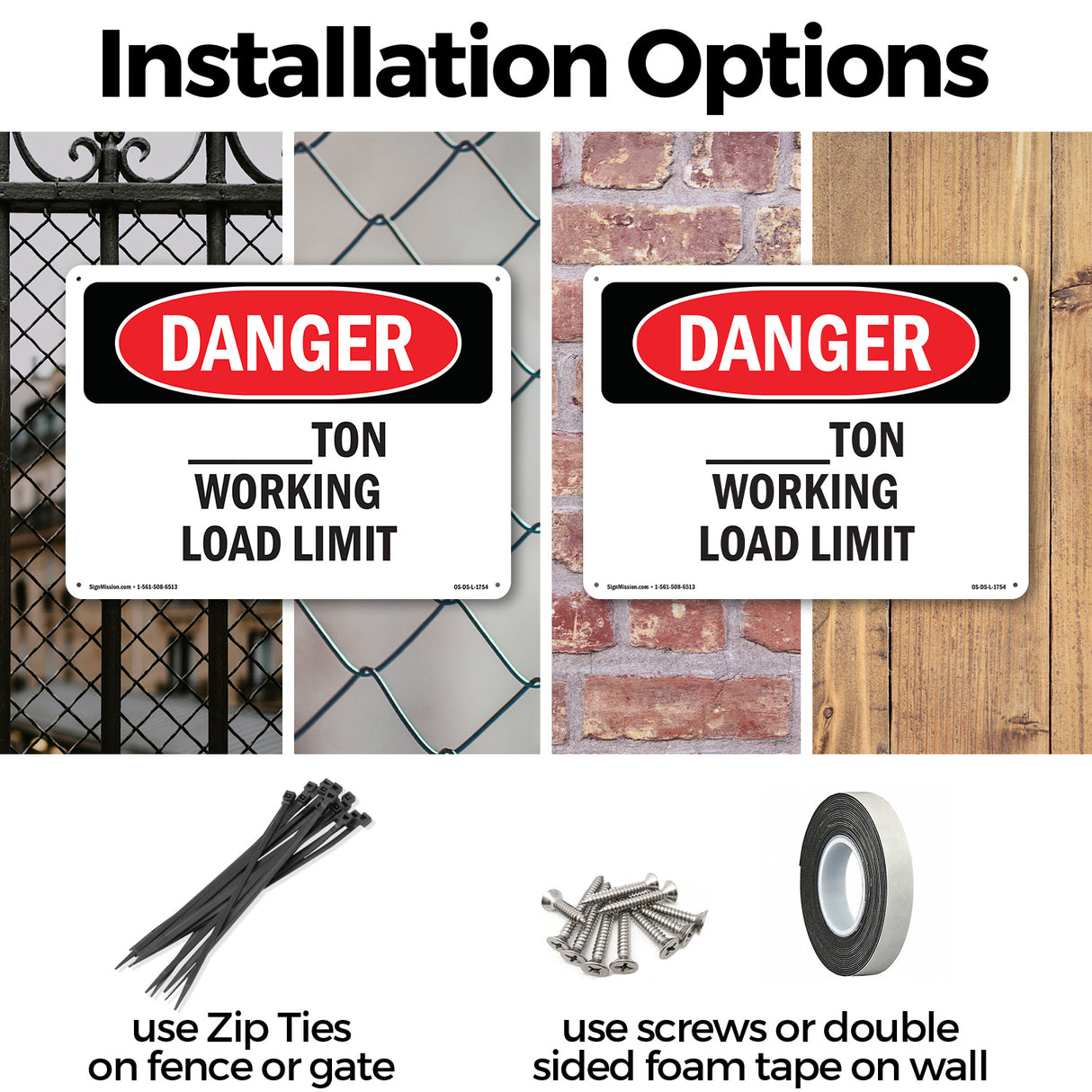 Custom -Ton Working Load Limit