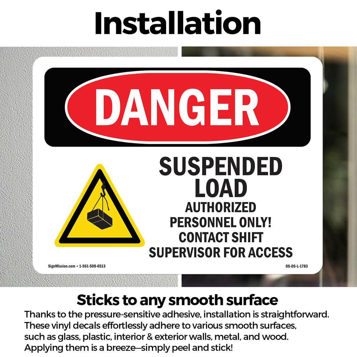 Suspended Load Authorized