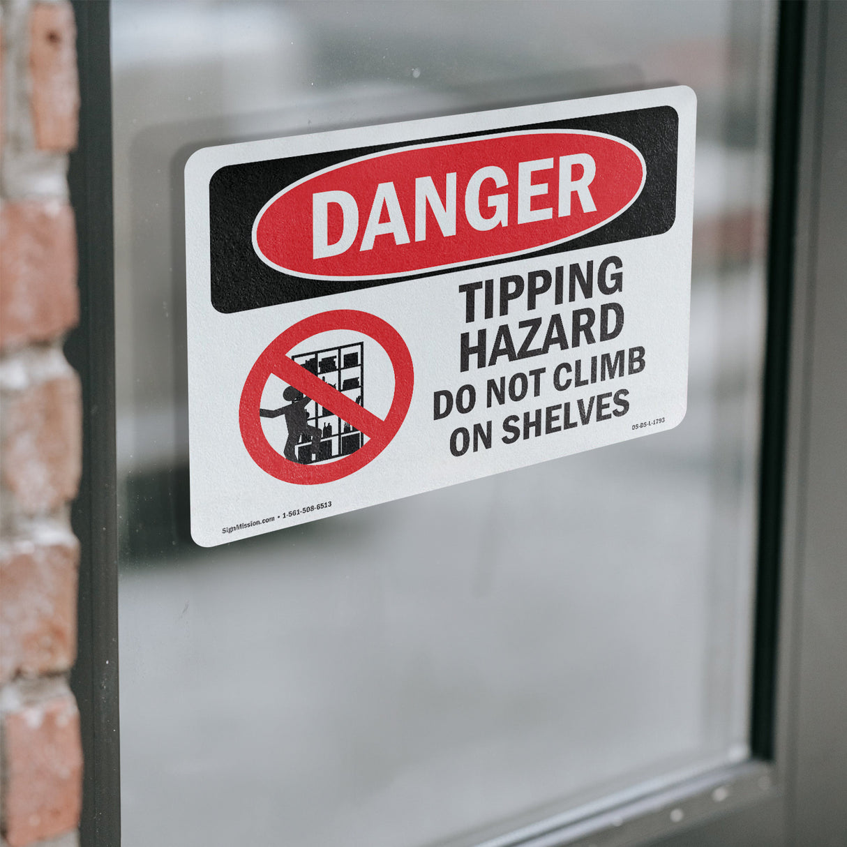 Tipping Hazard Do Not Climb On Shelves