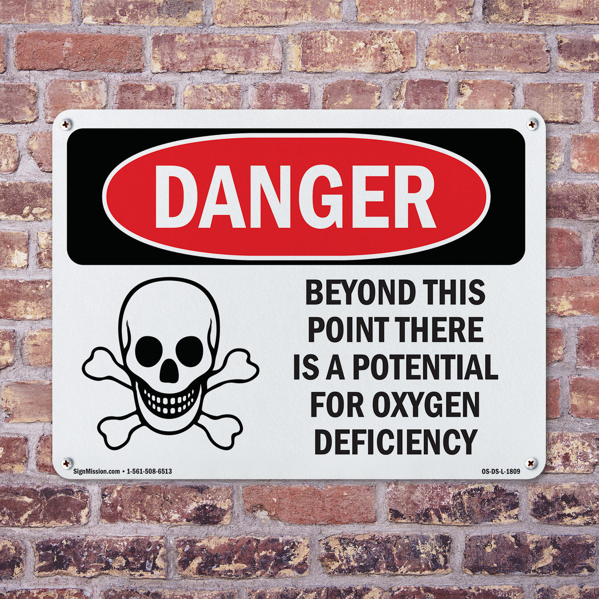 Oxygen Deficiency Beyond This Point