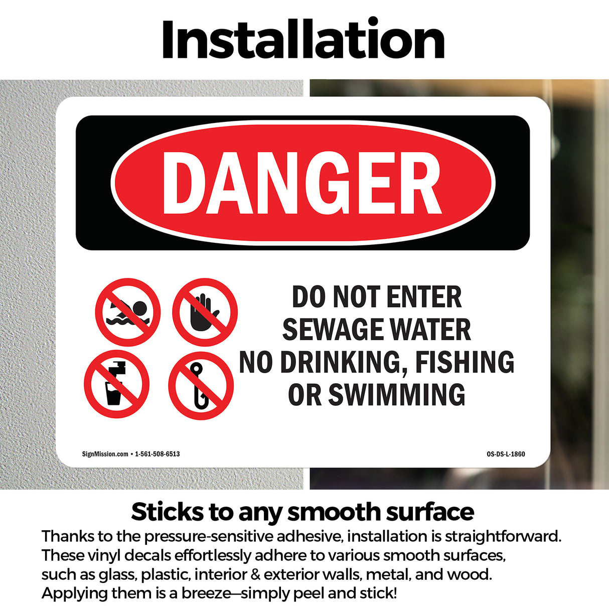 Do Not Enter Sewage Water